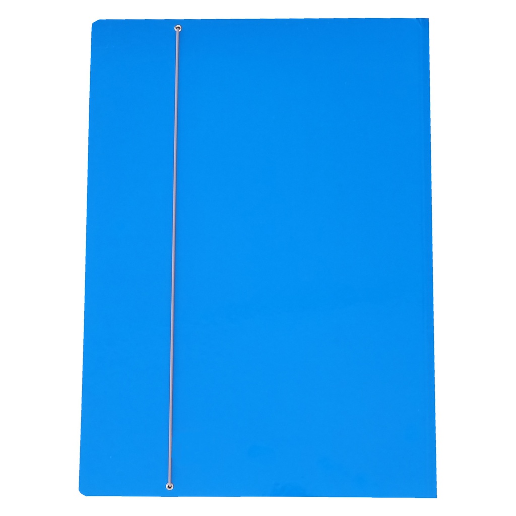 CARTELLINA C/ELASTICO CARTONE PLASTIFICATO 35X50CM AZZURRO 35EL