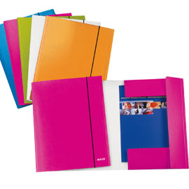 CARTELLINA C/ELASTICO WOW BLU METAL 25X35CM