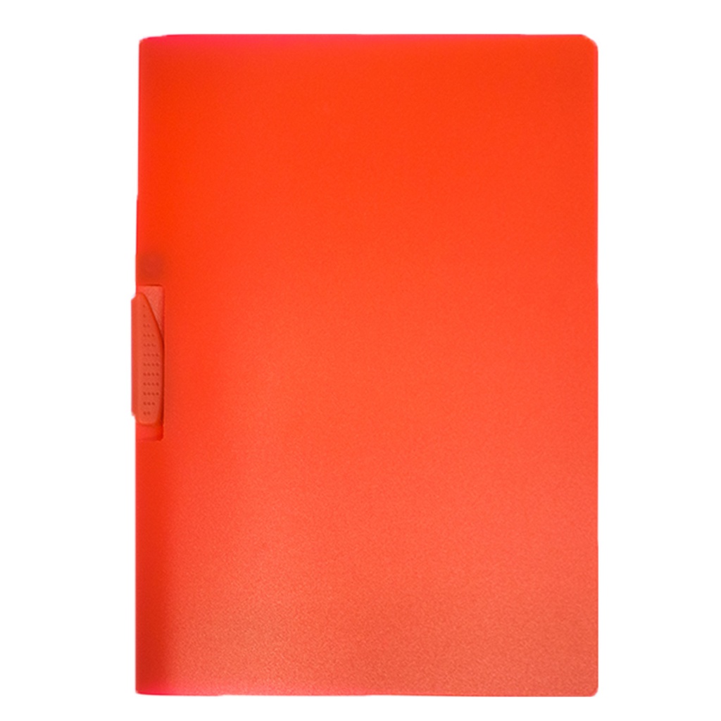 CARTELLINA CON MOLLA CLIPPER ROSSO TRASP. ART.F007 LEONARDI