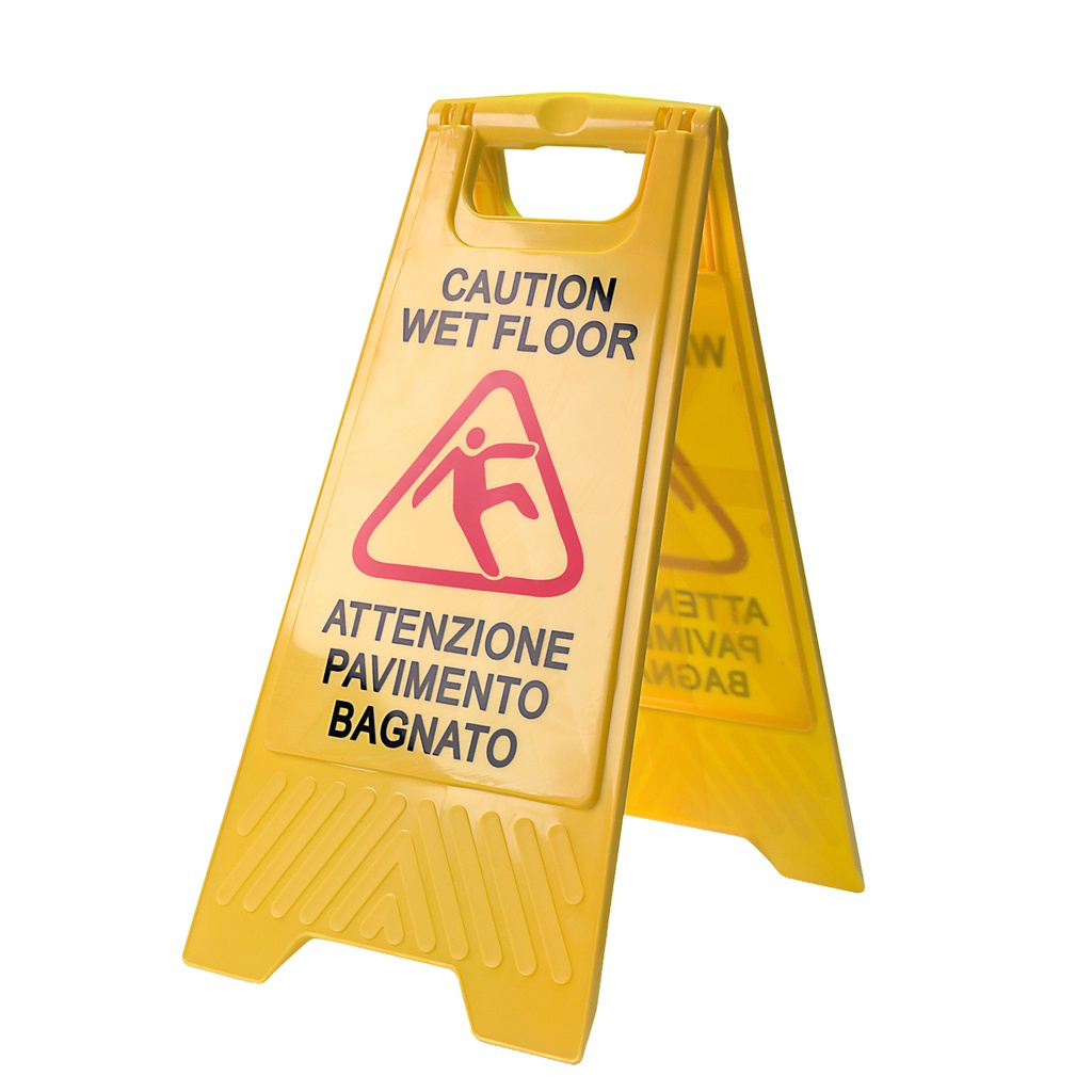 CARTELLO ''Pavimento Bagnato'' 30x62cm PerfettoFactory