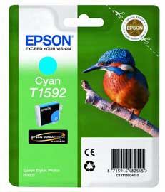 CARTUCCIA CIANO EPSON ULTRACHROME HI-GLOSS SERIE MARTIN PESCATORE TAGLIA XL