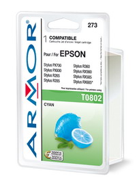 CARTUCCIA CIANO PER EPSONSTYLUS PHOTO R265, R285, R360, RX560, RX585