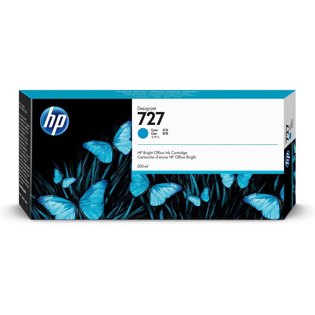 Cartuccia inchiostro ciano DesignJet HP 727, 300 ml