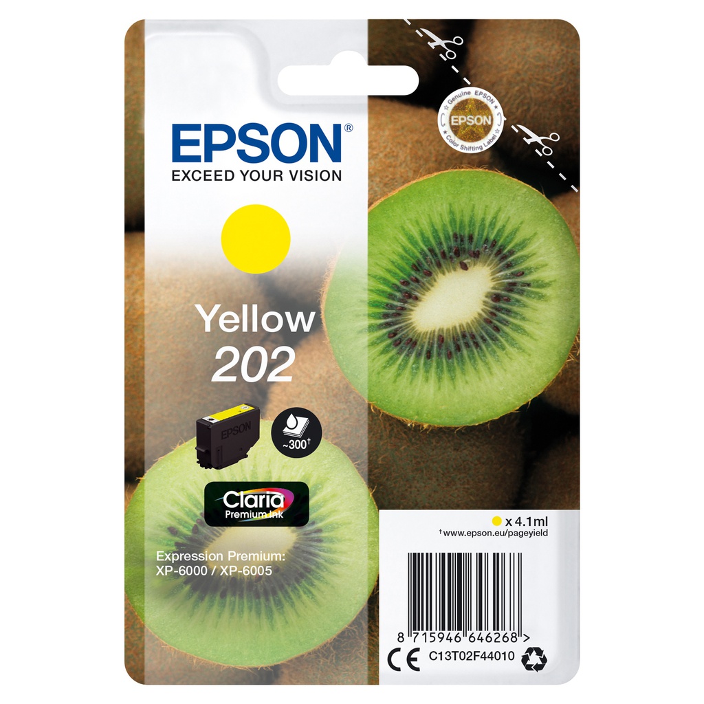 CARTUCCIA INCHIOSTRO GIALLO 202 KIWI