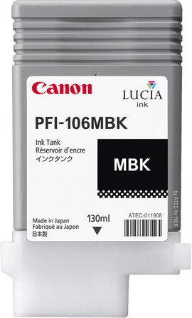 CARTUCCIA INK PFI-106 NERO MATTE
