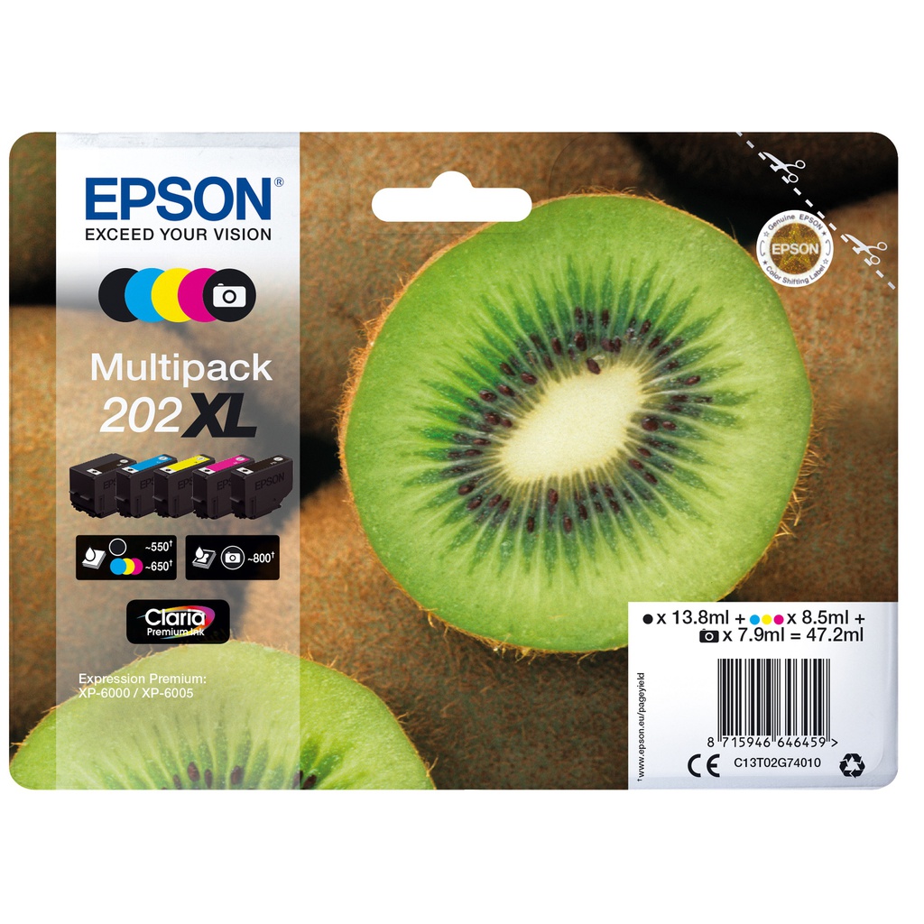 CARTUCCIA MULTIPACK 202 XL KIWI