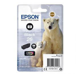 CARTUCCIA NERO-FOTO EPSON CLARIA PREMIUM SERIE 26/ORSO POLARE IN BLISTER RS