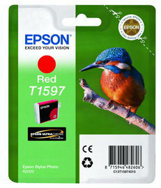 CARTUCCIA ROSSO EPSON ULTRACHROME HI-GLOSS SERIE MARTIN PESCATORE TAGLIA XL