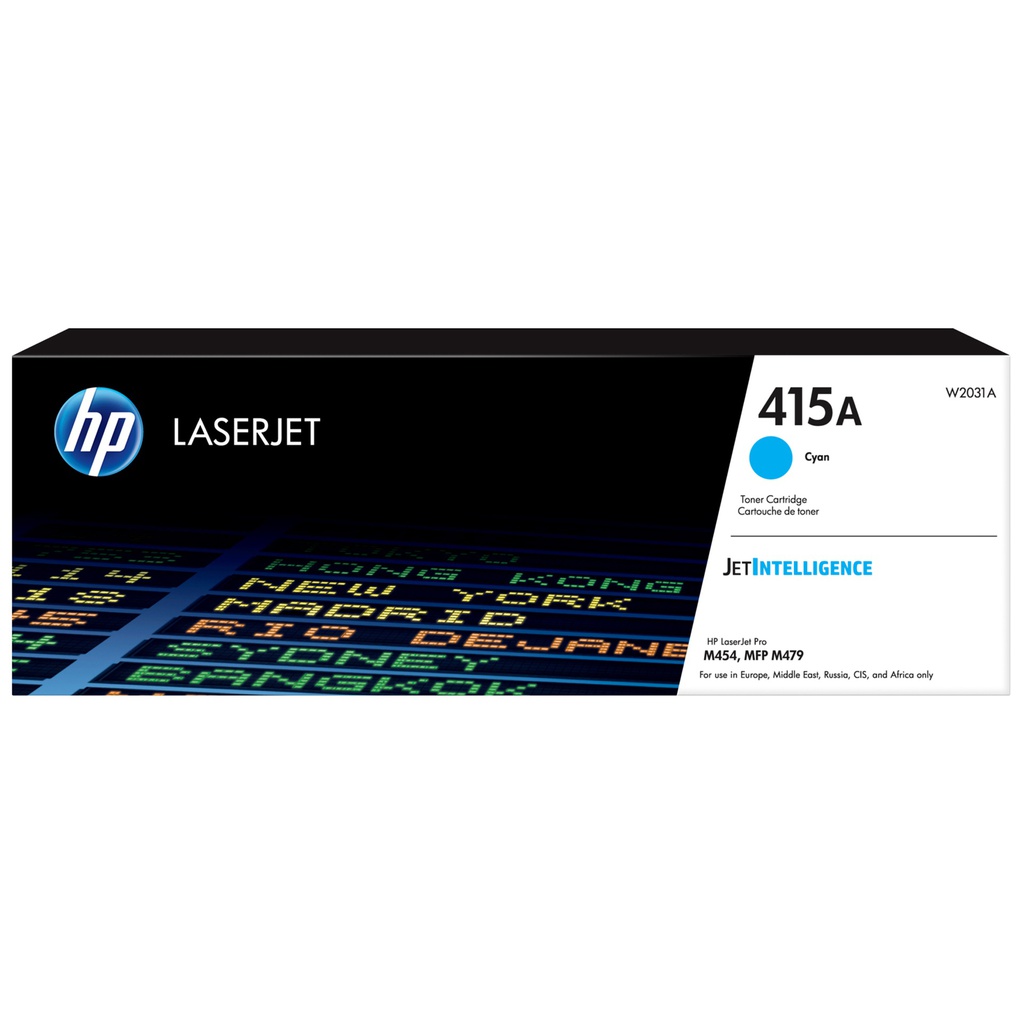 Cartuccia toner Ciano 415A per HP Color LaserJet Pro M 454 Series/ Pro M 454 dn