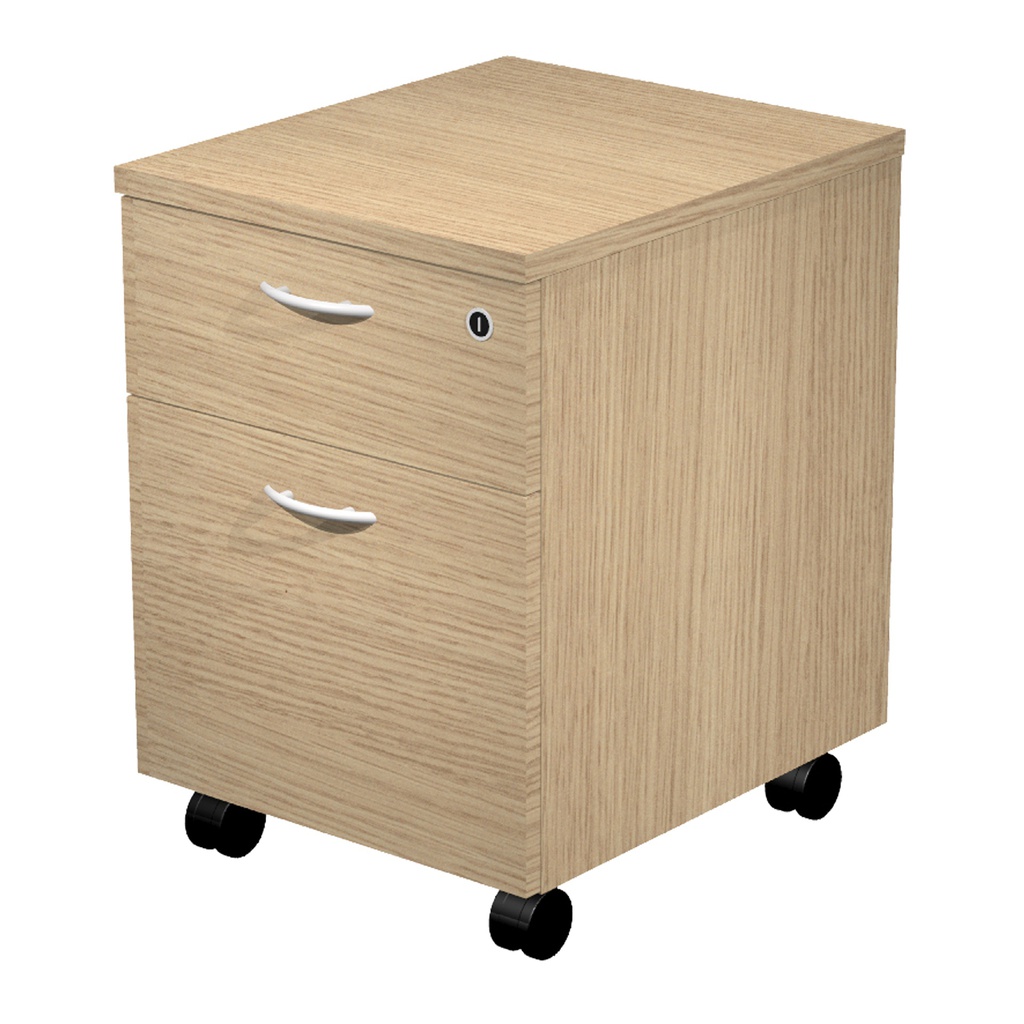 Cassettiera 1 cass.+ 1 classif. con ruote Rovere - EASY
