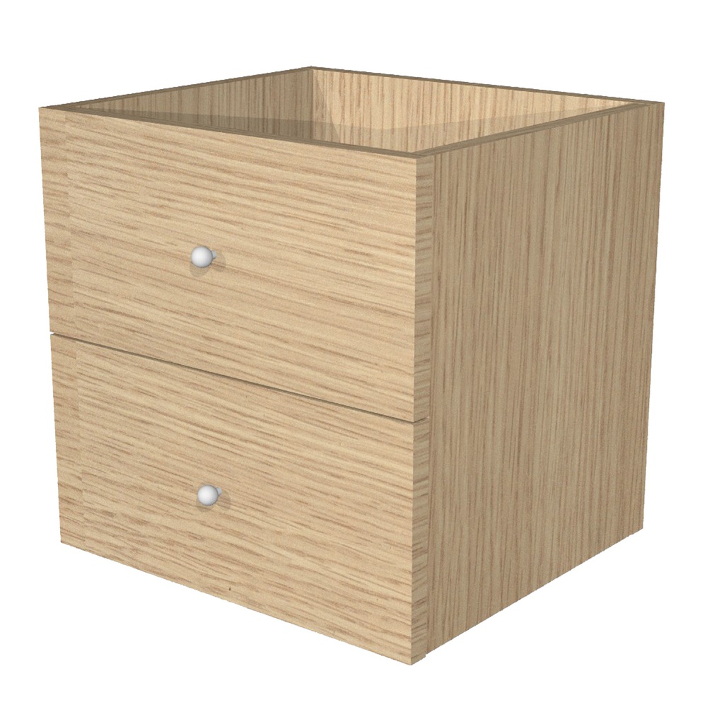 CASSETTIERA 2CASS. Rovere per LIBRERIA RAINBOW