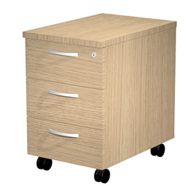 CASSETTIERA 3 CASS. con RUOTE ROVERE - AGORA'