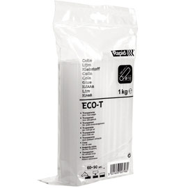 COLLA TERMOFUSIBILE 19cm D12mm 1Kg TRASPARENTE