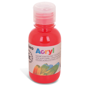 Colore acrilico fine Acryl 125ml rosso vermiglione PRIMO