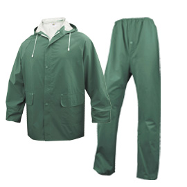 ***COMPLETO IMPERMEABILE EN304 Tg. XL verde (giacca+pantalone