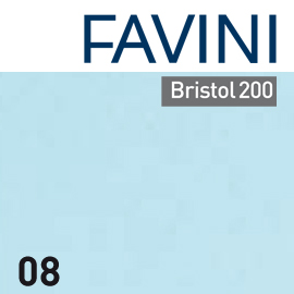 Conf.10 cartoncino Bristol Color 200gr 100x70cm celeste 08 Favini
