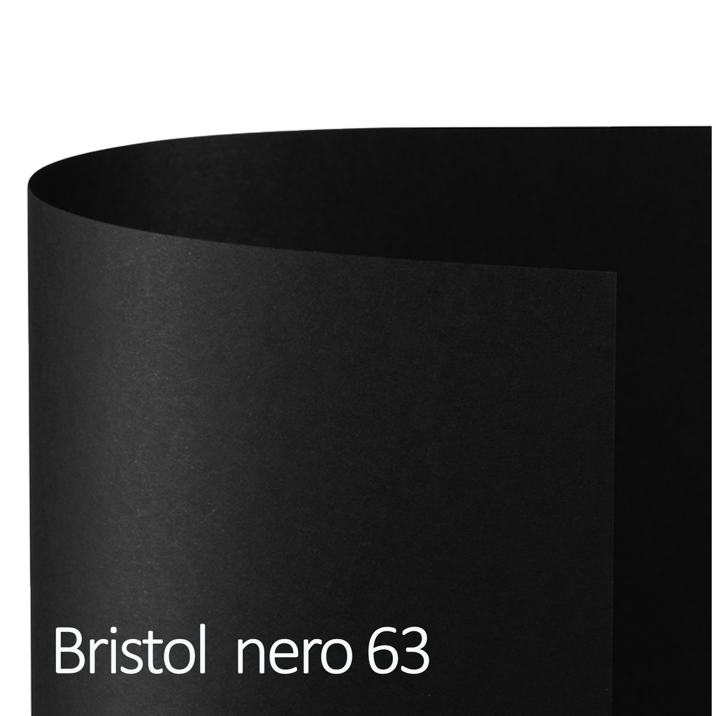 Conf.10 cartoncino Bristol Color 200gr 100x70cm nero 63 Favini
