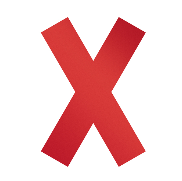 Conf. 5 adesivi rimovibili ''Croce'' 13,5x0,02x19,3cm 1049 Durable