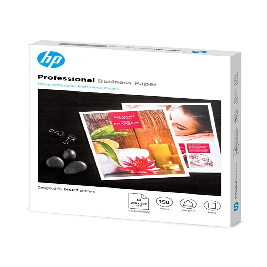 Confezione da 150 fogli carta per getto d'inchiostro HP opaca professionale A4