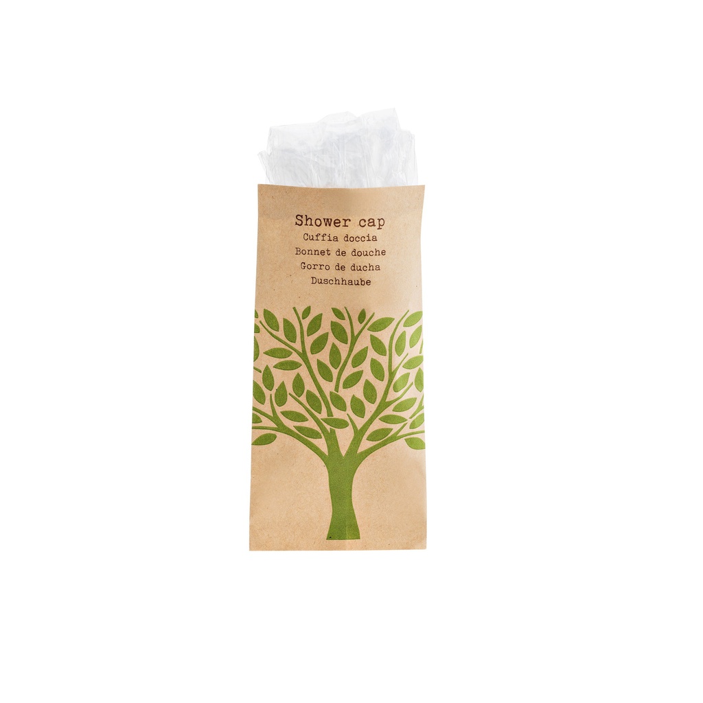 Confezione da 50 cuffie doccia imbustate Linea Cortesia Natura