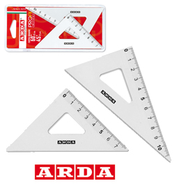 COPPIA SQUADRA PROFIL ALLUMINIO 12CM 45  60  ARDA