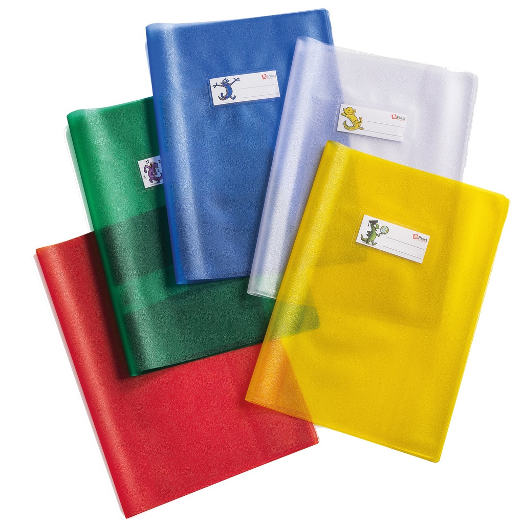 Coprimaxi PVC goffrato trasparente Emysilk c/alette 21x30cm rosso RiPlast