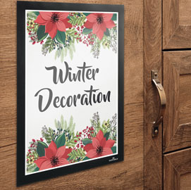 Cornice adesiva Duraframe® Wallpaper A4 21x29,7cm nero DURABLE