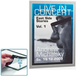 Cornice espositiva adesiva Duraframe® A3 29,7x42cm silver DURABLE