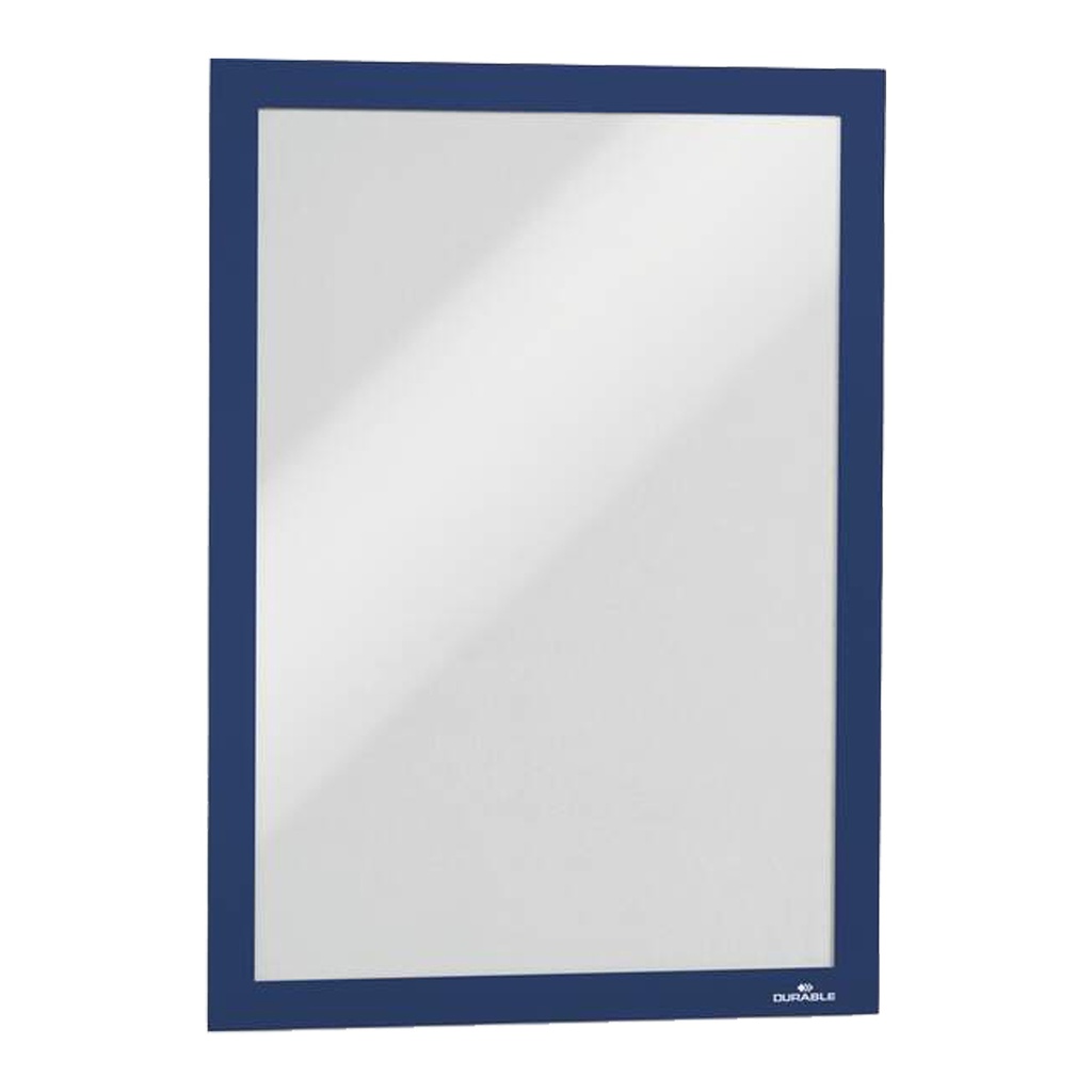 Cornice espositiva adesiva Duraframe® A4 21x29,7cm blu DURABLE
