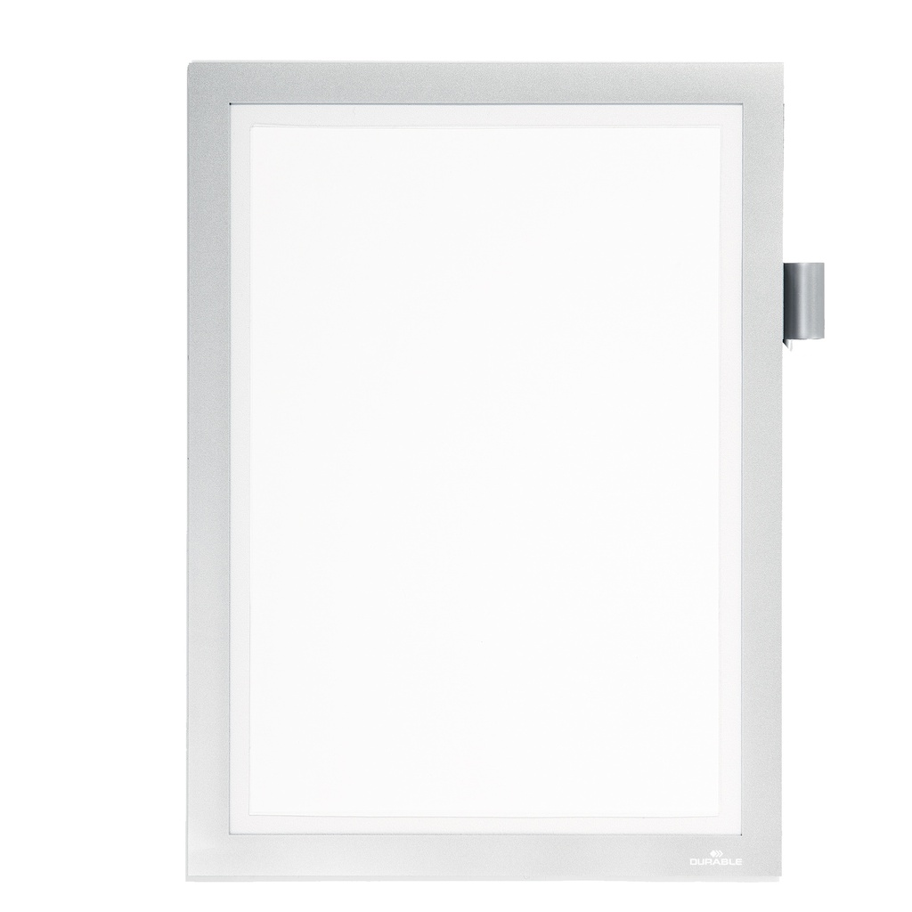 Cornice magnetica Duraframe® Note A4 21X29,7cm argento Durable
