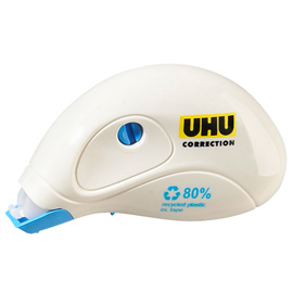 Correttore a nastro Roller Mini Correction 5mm x 6mt 100 recycled UHU