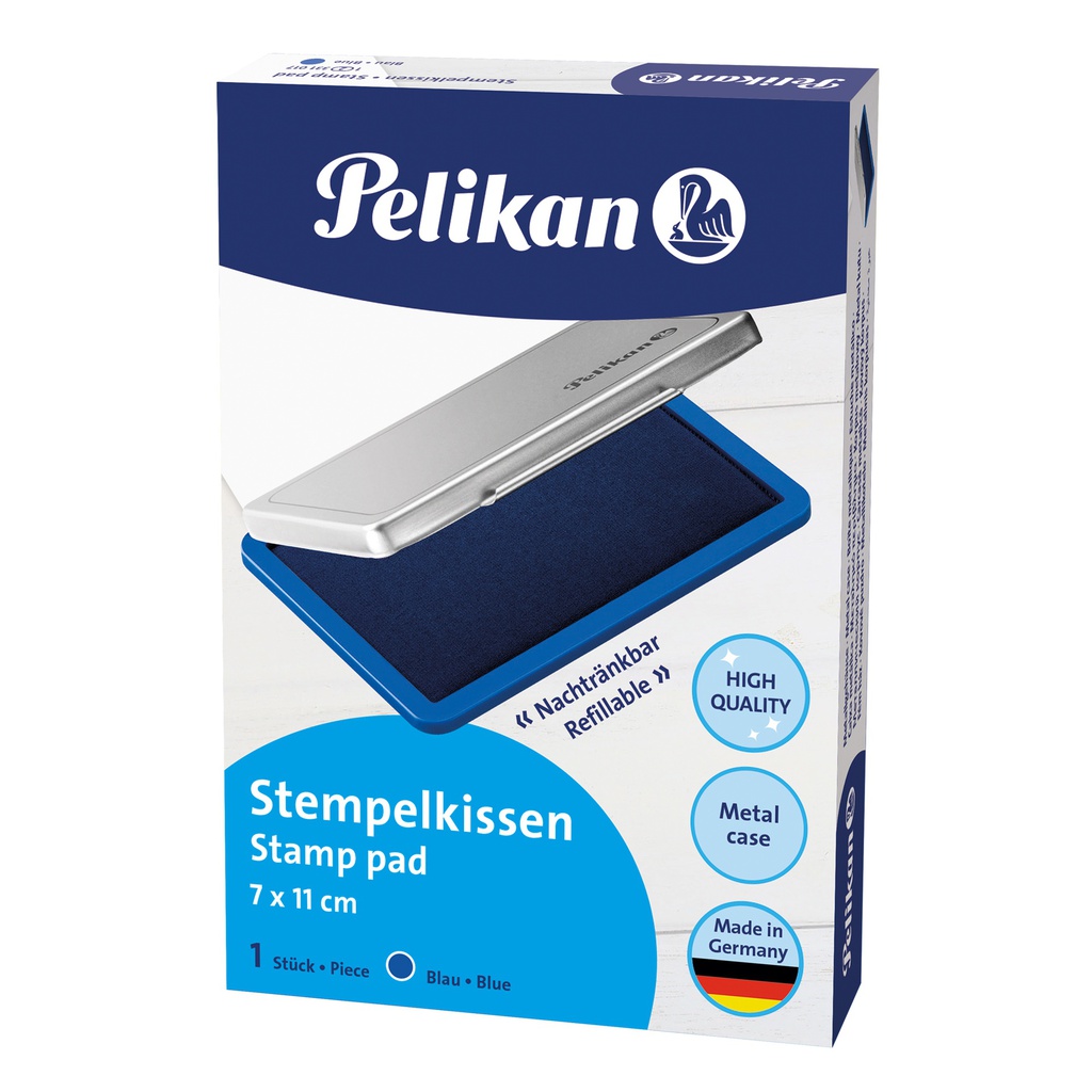 CUSCINETTO TIMBRI 7X11CM PELIKAN N.2 BLU
