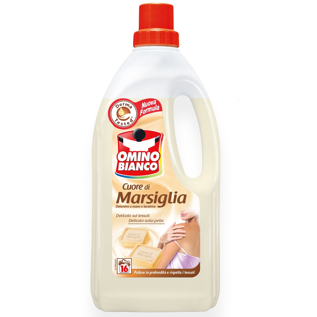 DETERSIVO LIQUIDO OMINO BIANCO MARSIGLIA 1LT A MANO E LAVATRICE
