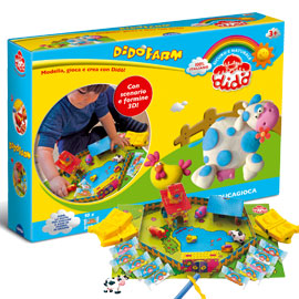 DIDO' FARM 10 salsicciotti, formine e scenario 3D