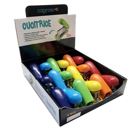 Display 18 cucitrici in ABS colori assortiti RiPlast