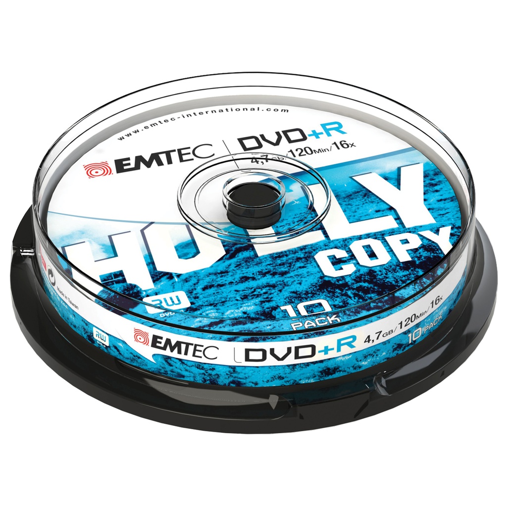 DVD+R EMTEC4,7GB 16X SPINDLE (kit 10pz