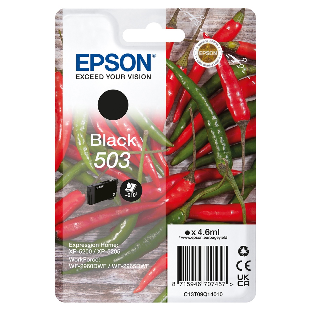 Epson Cartuccia 503 Peperoncino Nero 4,6 ml