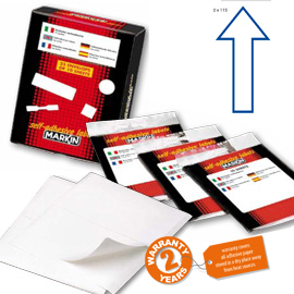 Etichetta adesiva bianca 115x70mm ALTO (10fg x 2etichette Markin