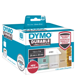 ETICHETTE DURABLE INDUSTRIAL DIM. 25X25MM 850X2 RT MULTIUSO