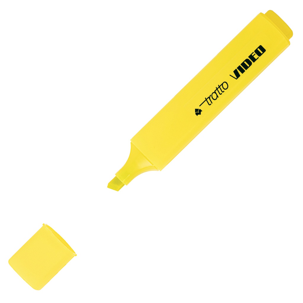 Evidenziatore Tratto Video Pastel giallo