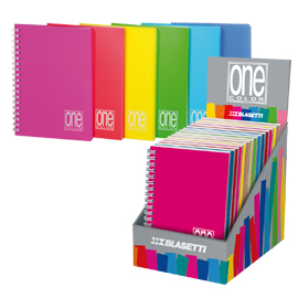 EXPO 14 MINIQUADERNI SPIRALATI PPL A6 12x17cm mix 6 colori ONE COLOR BLASETTI