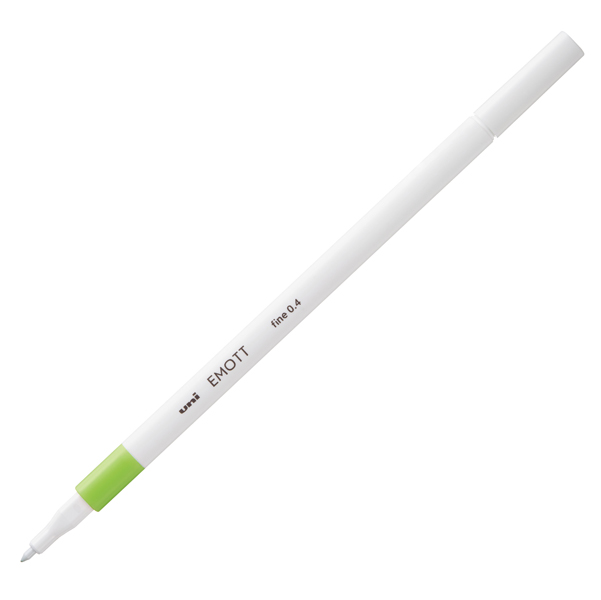 ***Fineliner EMOTT tratto 0.4mm verde chiaro Uni Mitsubishi