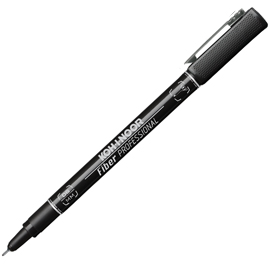 FINELINER PROFESSIONAL FIBER NERO 0,6MM