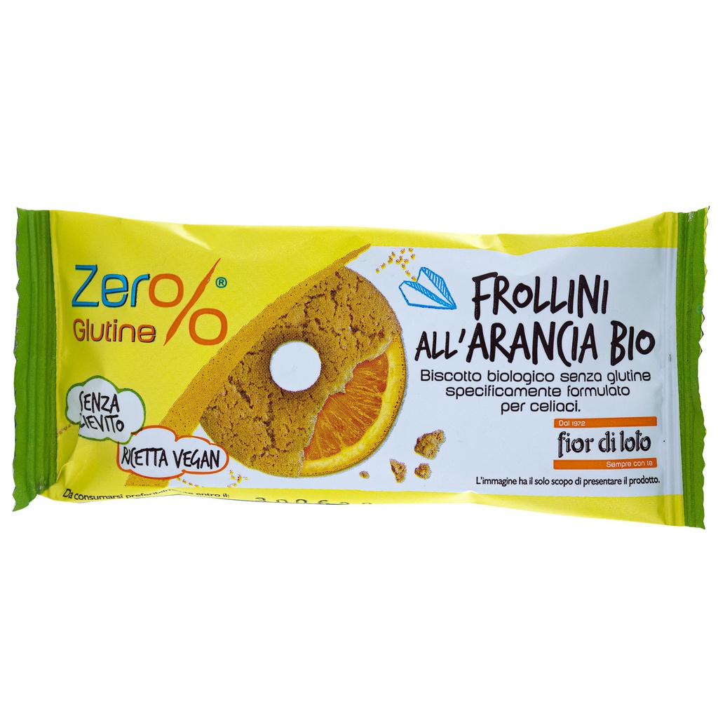 Frollini all'arancia monodose 30gr Zerglutine