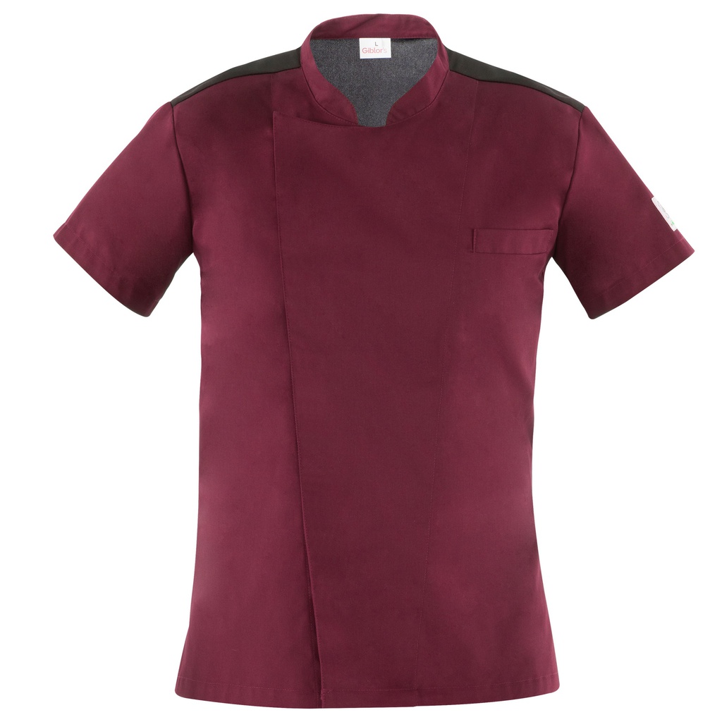 delist Giacca da cuoco Thiago a manica corta Tg. M bordeaux