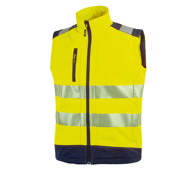 Gilet alta visibilitA' softshell Dany giallo fluo Taglia XL U-Power (Delist