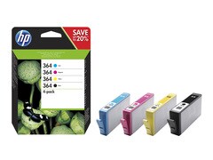 HP 364 CMYK INK CARTRIDGE COMBO 4-Pack