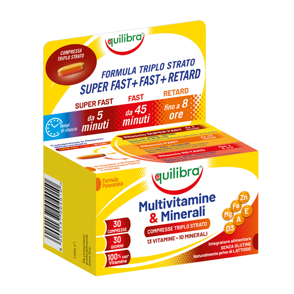 Integratore MultivitamineMinerali Compresse Triplo Strato 30x1,35gr Equilibra