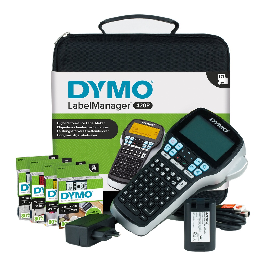 KIT ABC ETICHETTATRICE LABELMANAGER 420P DYMO