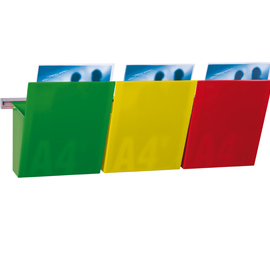 KIT VISION Kanban L75cm con 3 TASCHE A4 COLORATE(delist